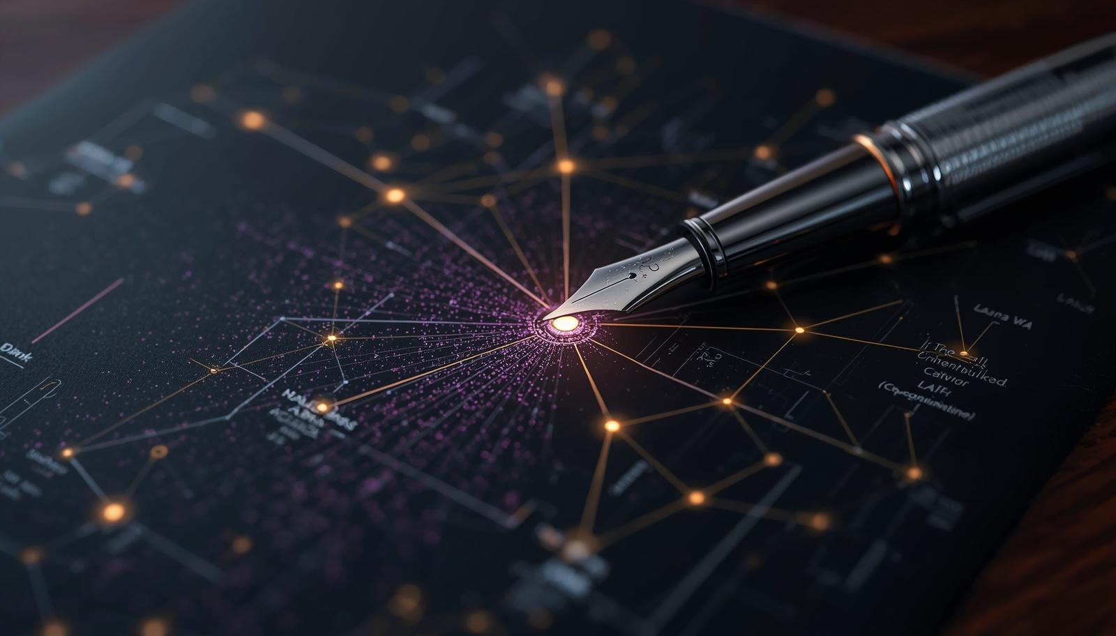 Auditoria visual de Due Diligence: O contraste entre o núcleo de dados limpo e os passivos ocultos da Shadow AI mapeados no organograma da empresa-alvo