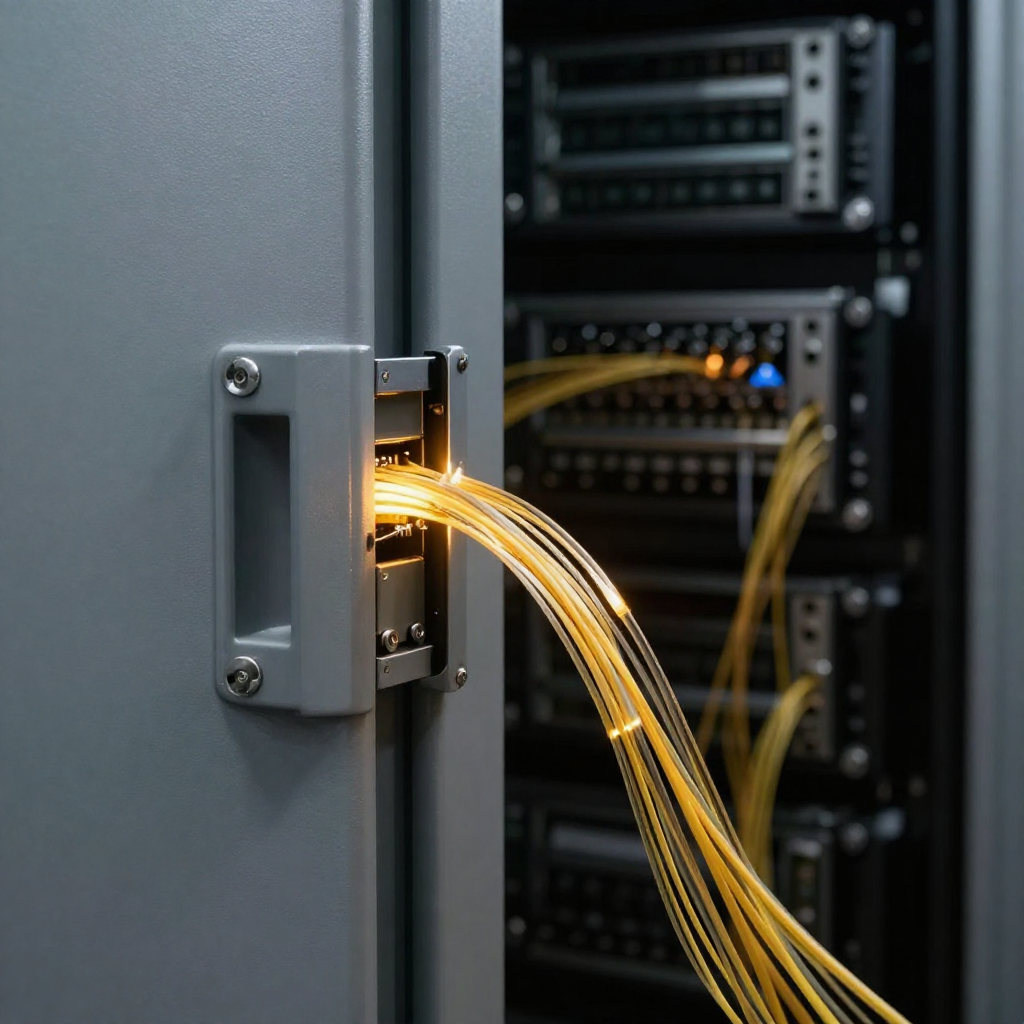 Cofre de dados corporativo vazando códigos para um servidor externo