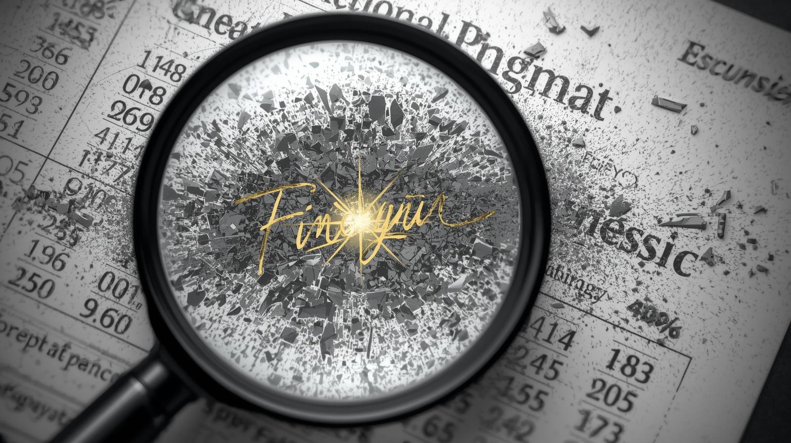 Lupa forense analisando logs de decisão executiva
